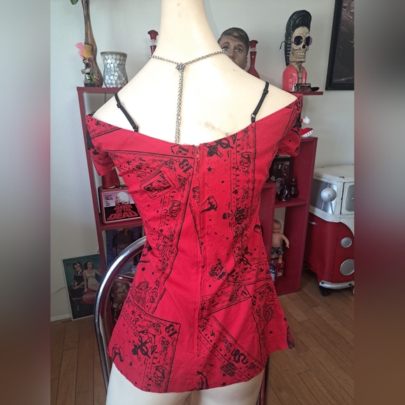 Lucky 13 Pinup Top - Picture 4 of 11